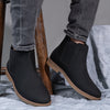 Men Mid-Top Round Toe Chelsea Boots